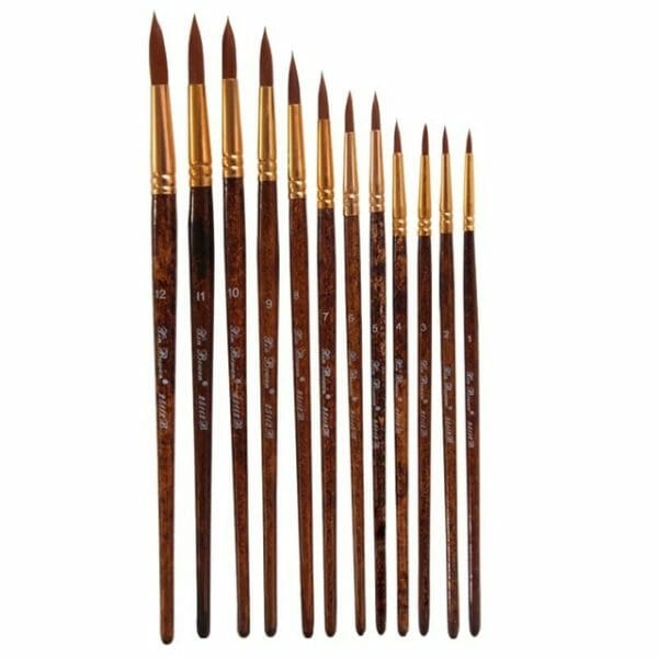 12 Piece Premium Paint Brush Set
