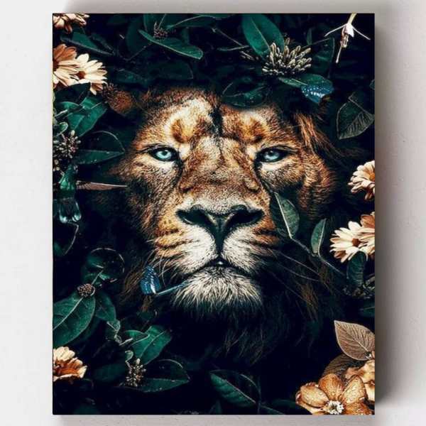 Lions Head Paint by Numbers