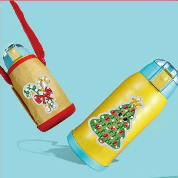 Alternative view of Holiday Snow Globe Diamond Painting Sticker Set