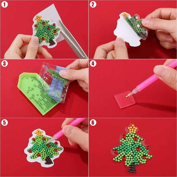 Holiday Santa Diamond Painting Sticker Set - Image 6