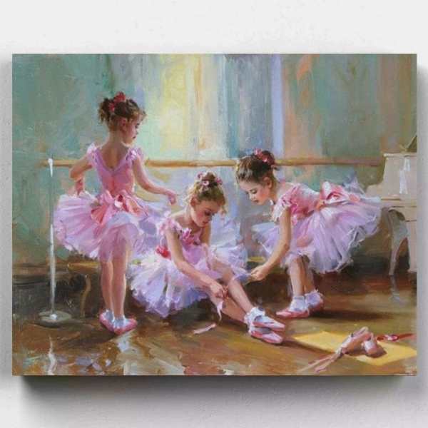 Ballerina Trio Paint by Numbers