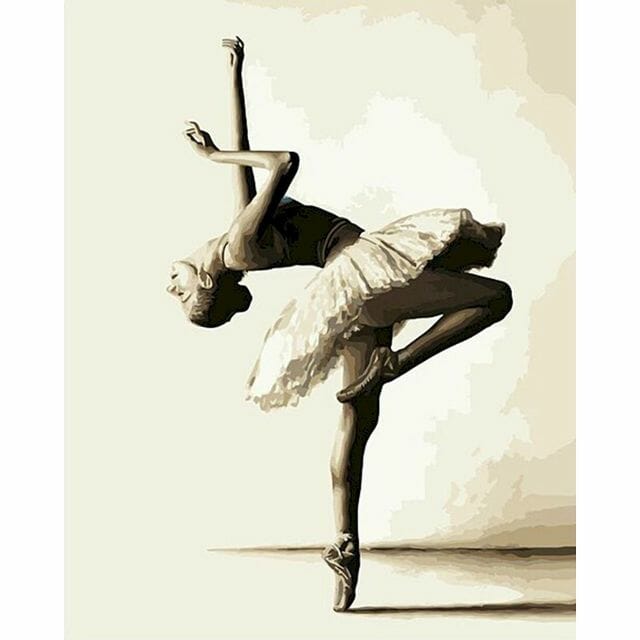 ballerina post paint by numbers product photo