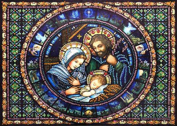 Mary Joseph and Jesus Paint by Diamonds