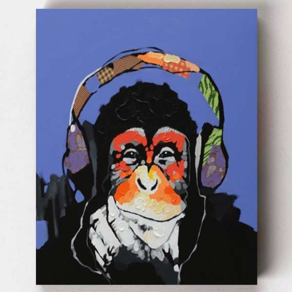 Monkey Mozart Paint by Numbers