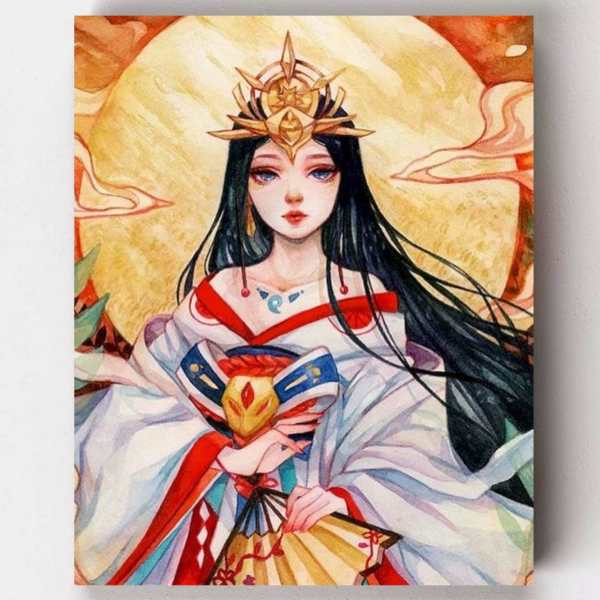 Japanese Princess Paint by Numbers