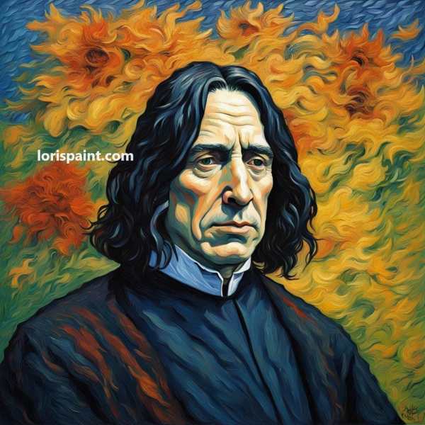 Alan Rickman by Van Gogh Paint by Numbers Kit