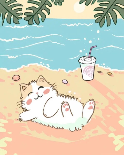 Happy Cat Paint by Numbers