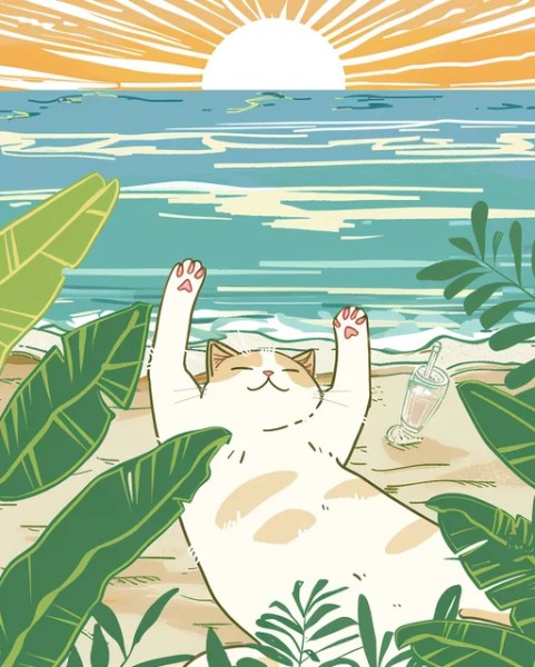 Beach Stretch Paint by Numbers