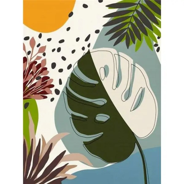 Withering Leaves Paint by Numbers