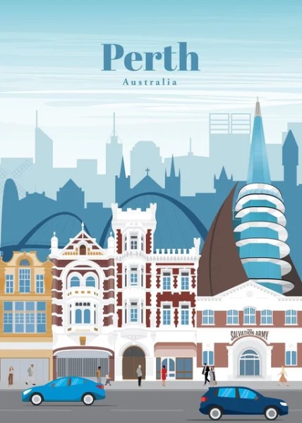 Perth, Australia Paint by Diamonds