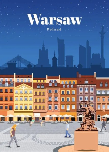 Warsaw, Poland Paint by Diamonds